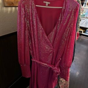 Gianni Bini Pink Sequin Mini Dress